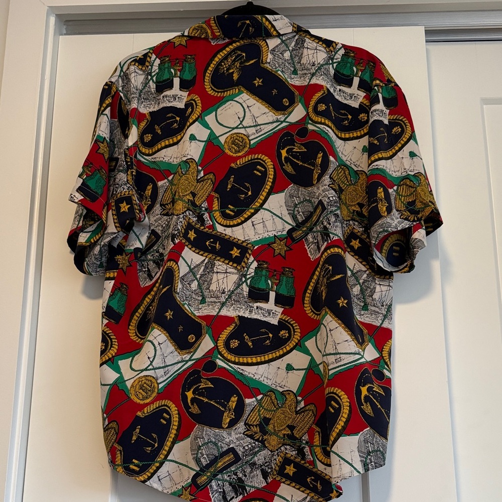 Westbound Multicolor Graphic Button Down Shirt - image 3